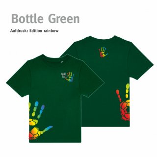 T-Shirt Handball!-Collection Kids bottle green 152/158 rainbow