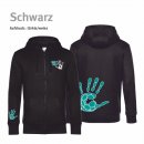 Hoodiejacke Handball!-Collection Unisex schwarz L...