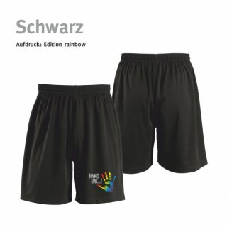 Short Handball!-Collection Unisex black M rainbow
