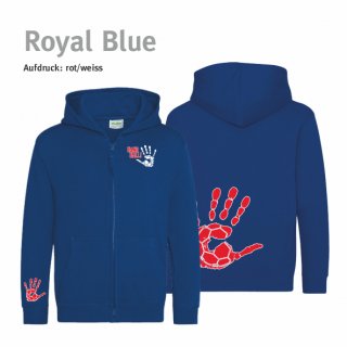 Hoodiejacke Handball!-Collection Minis royal blue