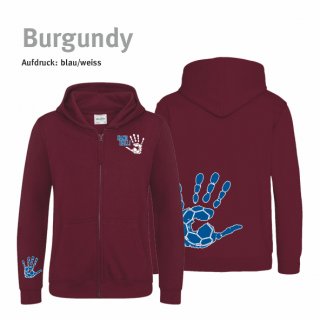 Hoodiejacke Handball!-Collection Minis burgundy