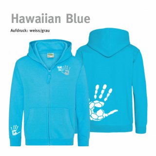 Hoodiejacke Handball!-Collection Minis hawaiian blue
