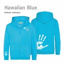 Hoodiejacke Handball!-Collection Minis hawaiian blue