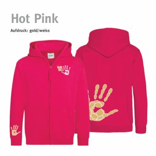 Hoodiejacke Handball!-Collection Minis hot pink