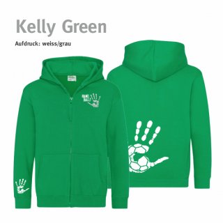 Hoodiejacke Handball!-Collection Minis kelly green