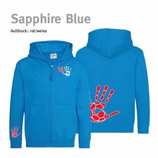 Hoodiejacke Handball!-Collection Minis sapphire blue