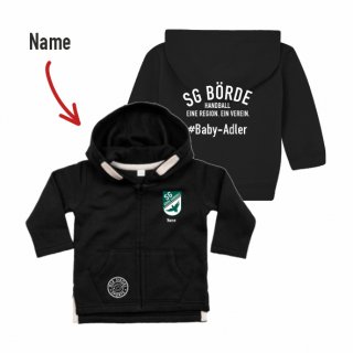SG Brde #Baby-Adler Baby Hoodiejacke black 18-24 Monate (86/93cm) inkl. Name