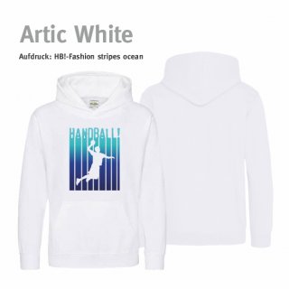 Handball!-Fashion stripes Hoodie Kids white