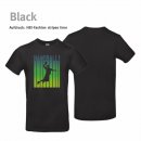 Handball!-Fashion stripes T-Shirt  Unisex black S lime
