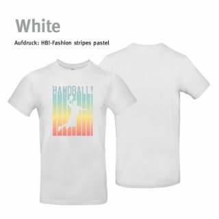 Handball!-Fashion stripes T-Shirt  Unisex white 3XL pastel