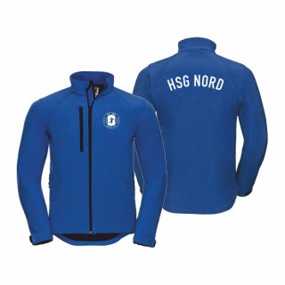 HSG Nord Basic Softshelljacke Unisex azure XS ohne Zusatzaufdruck