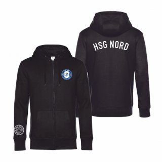 HSG Nord Basic Hoodie-Jacke Unisex black XL ohne Zusatzaufdruck