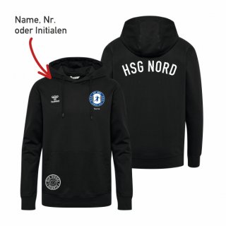 HSG Nord HMLGO 2.0 Cotton Hoodie Lady black 2XL inkl. Name oder Initialen oder Nr.