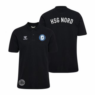 HSG Nord HMLGO 2.0 Cotton Polo Unisex black S ohne Zusatzaufdruck