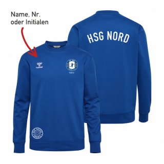 HSG Nord HMLGO 2.0 Cotton Sweatshirt Kids true blue 164 inkl. Name und Initialen oder Nr.
