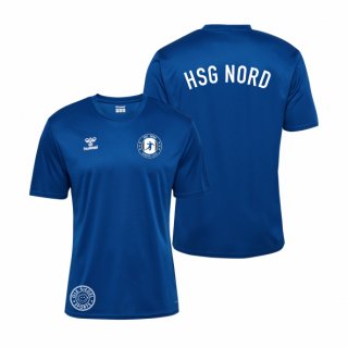 HSG Nord hmlESSENTIAL Poly Jersey S/S Kids true blue 104 ohne Zusatzaufdruck