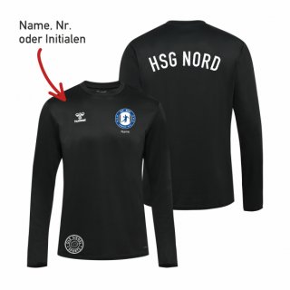 HSG Nord hmlESSENTIAL Poly Sweatshirt Unisex black 3XL inkl. Name oder Initialen oder Nr.