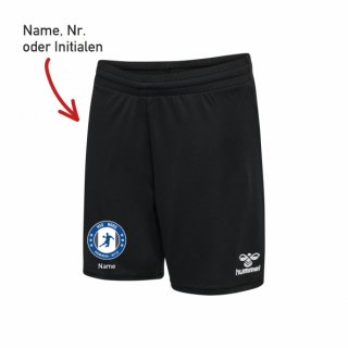 HSG Nord hmlESSENTIAL Poly Shorts Unisex black mit Vereinslogo L inkl. Name oder Initialen oder Nr.
