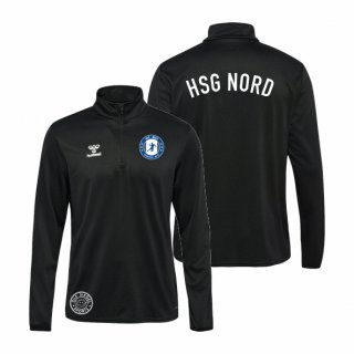 HSG Nord hmlESSENTIAL Poly Half Zip Sweat Kids black 116 ohne Zusatzaufdruck