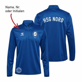 HSG Nord hmlESSENTIAL Poly Half Zip Sweat Unisex true blue M inkl. Name oder Initialen oder Nr.