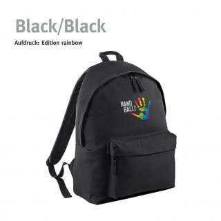 Rucksack Handball!-Collection black/black rainbow