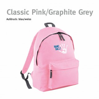Rucksack Handball!-Collection classic pink/graphite grey blau/weiss