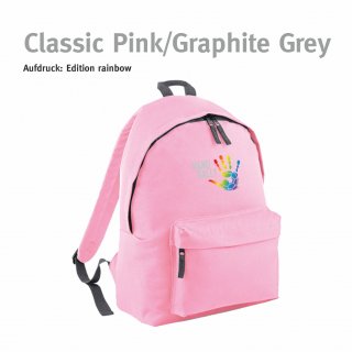 Rucksack Handball!-Collection classic pink/graphite grey rainbow