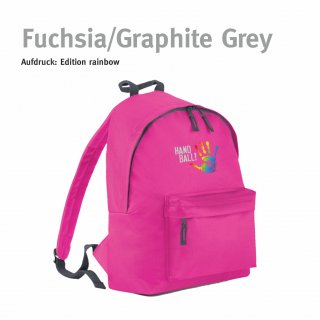Rucksack Handball!-Collection fuchsia/graphite grey rainbow