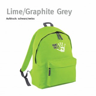 Rucksack Handball!-Collection lime/graphite grey