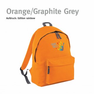 Rucksack Handball!-Collection orange/graphite grey rainbow