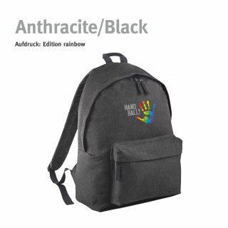 Rucksack Handball!-Collection anthracite/black rainbow
