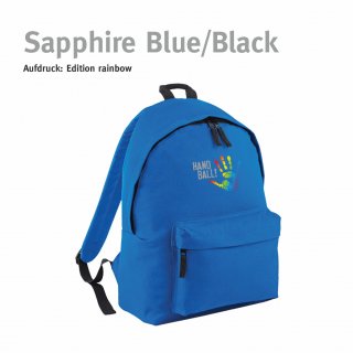 Rucksack Handball!-Collection sapphire blue/black rainbow