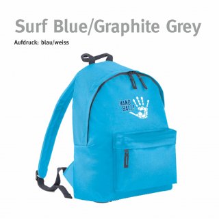 Rucksack Handball!-Collection surf blue/graphite grey blau/weiss