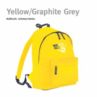 Rucksack Handball!-Collection yellow/graphite grey