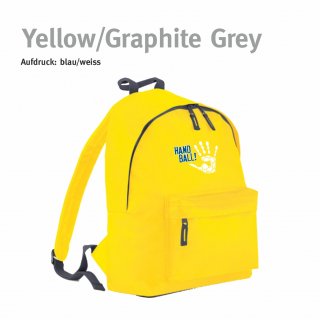 Rucksack Handball!-Collection yellow/graphite grey blau/weiss