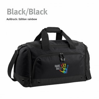 Sporttasche Handball!-Collection black/black rainbow