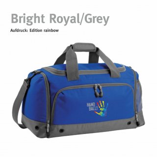 Sporttasche Handball!-Collection bright royal/grey rainbow