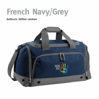Sporttasche Handball!-Collection french navy/grey rainbow