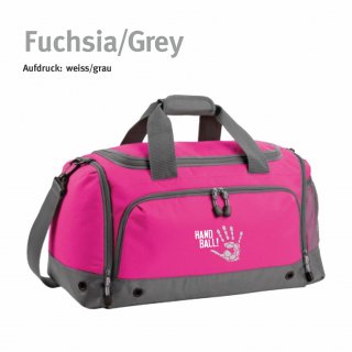 Sporttasche Handball!-Collection fuchsia/grey weiss/grau