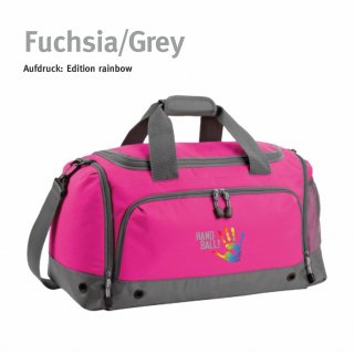 Sporttasche Handball!-Collection fuchsia/grey rainbow