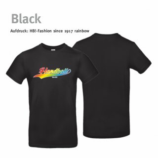 Handball!-Fashion since 1917 T-Shirt Unisex black 3XL rainbow