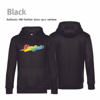 Handball!-Fashion since 1917 Hoodie Unisex black 3XL rainbow