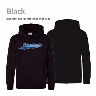 Handball!-Fashion since 1917 Hoodie Kids jet black 7/8 Jahre (ca. 122/128) blau