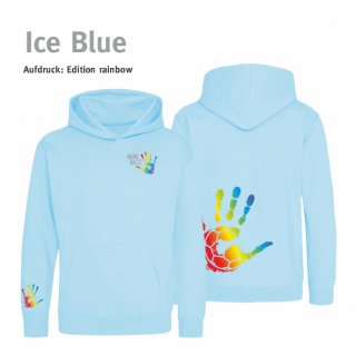 Hoodie Handball!-Collection Kids ice blue 9/11 Jahre (ca. 134/146) rainbow