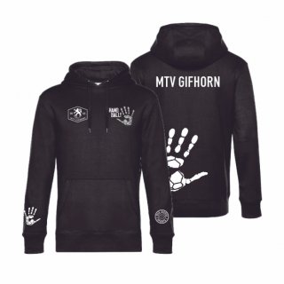 MTV Gifhorn Basic Hoodie Unisex black/wei XS ohne Zusatzaufdruck