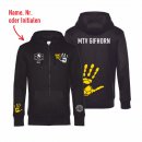 MTV Gifhorn Basic Hoodie-Jacke Unisex black/gelb L inkl....