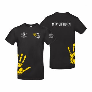 MTV Gifhorn Basic T-Shirt Unisex black/gelb XL ohne Zusatzaufdruck