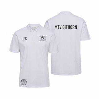 MTV Gifhorn HMLGO 2.0 Cotton Polo Unisex white L ohne Zusatzaufdruck