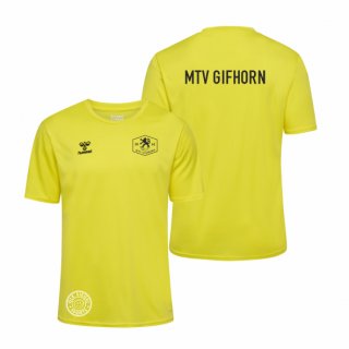 MTV Gifhorn hmlESSENTIAL Poly Jersey S/S Kids blazing yellow 164 ohne Zusatzaufdruck