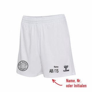 MTV Gifhorn hmlESSENTIAL Poly Shorts Kids white 164 inkl. Name oder Initialen oder Nr.